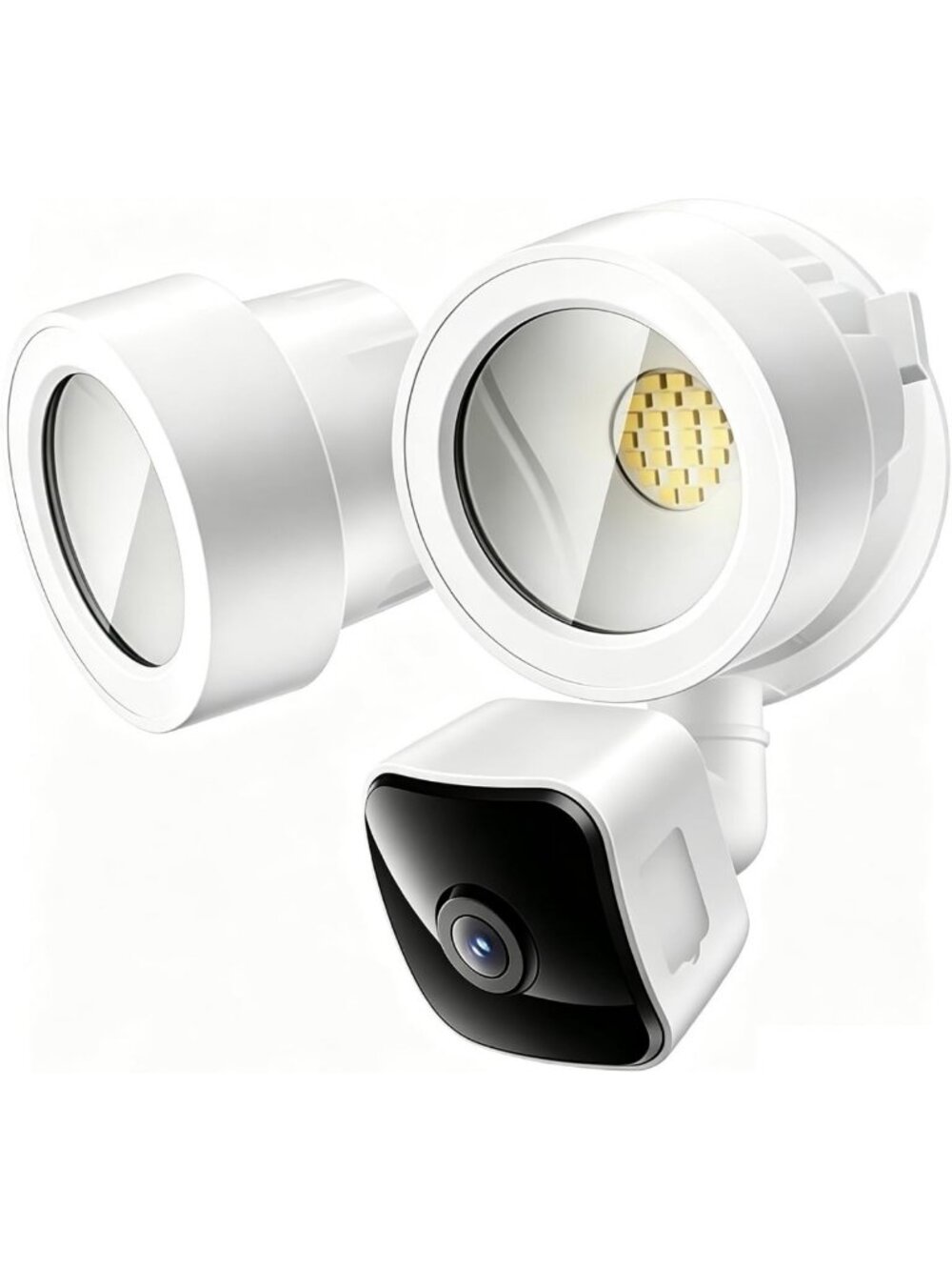 3K UHD Wired Floodlight Security Camera with Night Vision & Alexa Compatibility